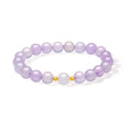 18K Gold Beaded Bracelet Chalcedony 0.03-0.05g J1915935