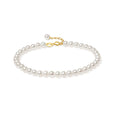 18K Gold Chain Bracelet Pearl 0.22-0.25g X078933