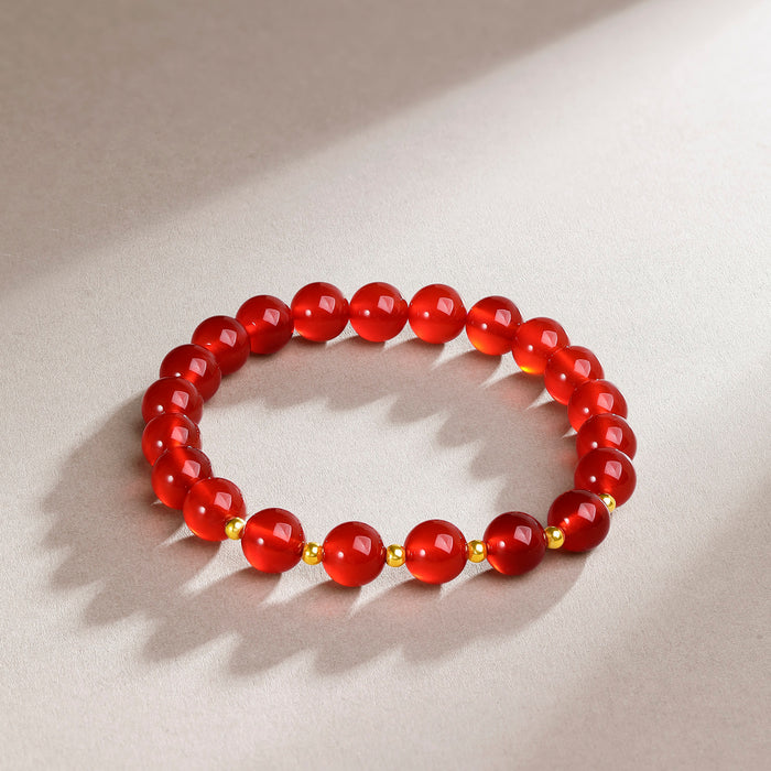 18K Yellow Gold Beaded Bracelet 8-8.5mm 0.08-0.12g C1910525