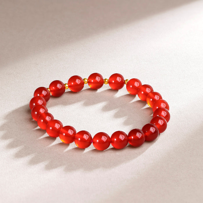 18K Yellow Gold Beaded Bracelet 8-8.5mm 0.08-0.12g C1910525