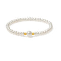 18K Yellow Gold Beaded Bracelet Freshwater Pearl 7-8mm 4.5-5.3mm 0.02-0.06g X1912917
