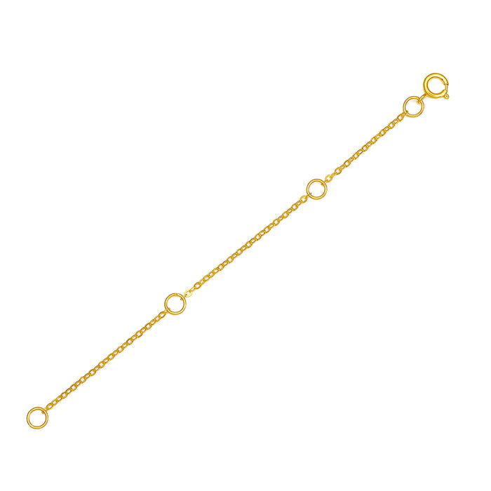 18K Yellow Gold Extension Chain 0.32-0.34g C218905