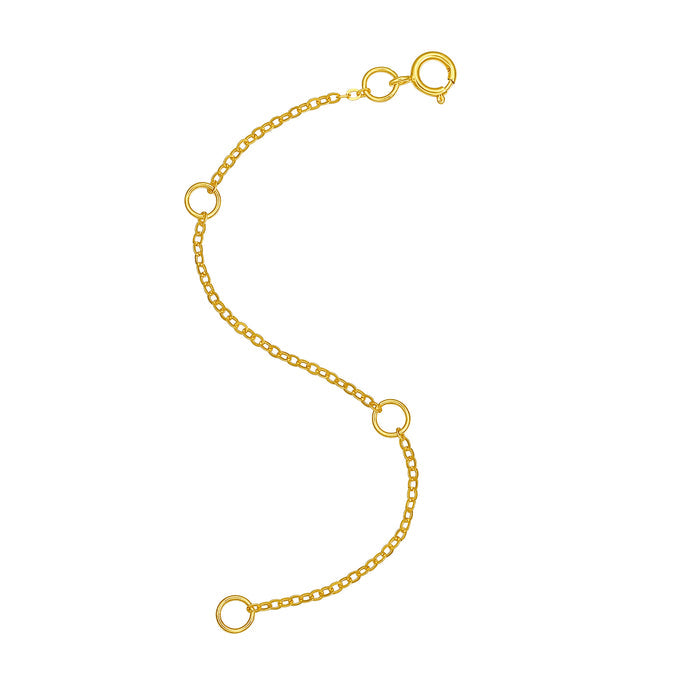 18K Yellow Gold Extension Chain 0.32-0.34g C218905