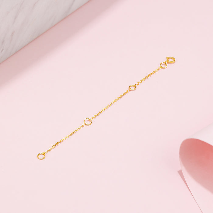 18K Yellow Gold Extension Chain 0.32-0.34g C218905