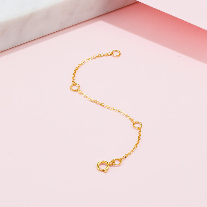 18K Yellow Gold Extension Chain 0.32-0.34g C218905