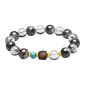 24K Gold Beaded Bracelet Crystal 9.8-10.3mm Turquoise 0.2-0.4g J1916129