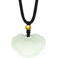 999.9 24K Gold Pendant Necklace Hetian Jade 0.09-0.11g Ruyi Y048706