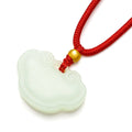 999.9 24K Gold Pendant Necklace Hetian Jade 0.09-0.11g Ruyi Y048707