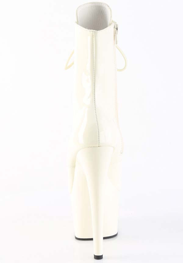 Pleaser ADORE-1020 [Off Wht Pat] - Back View
