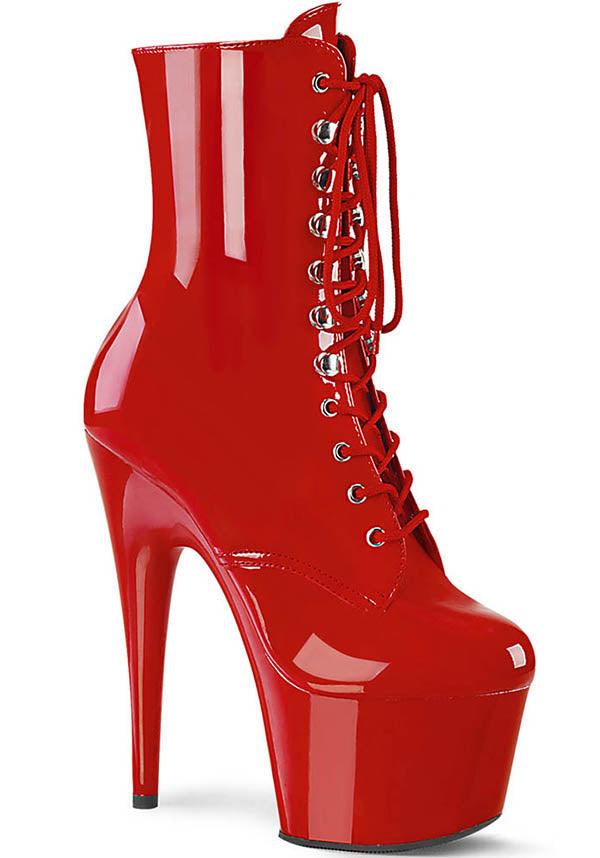 Pleaser Adore-1020 [Red Patent] - Front View
