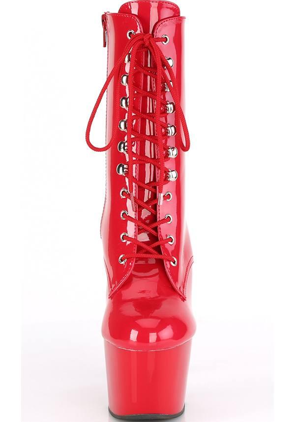 Pleaser Adore-1020 [Red Patent] - Back View