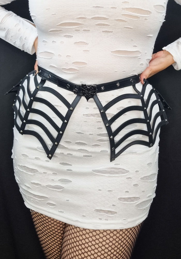 DEMONIA Amoret [DA-315] | SPIDERWEB BELT - BODY ACCESSORIES - Front View