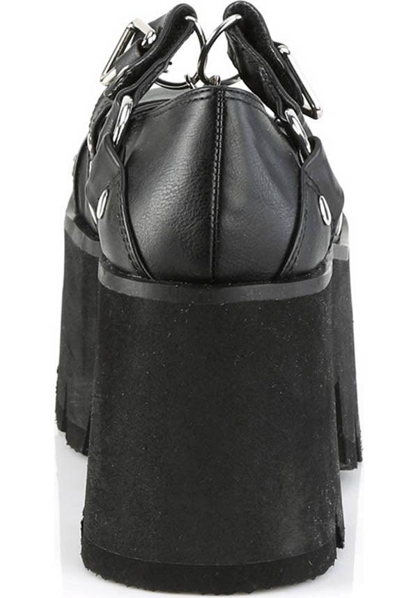 DEMONIA ASHES-33 [Black] | PLATFORM HEELS [PREORDER] - HEELS - Detail 2