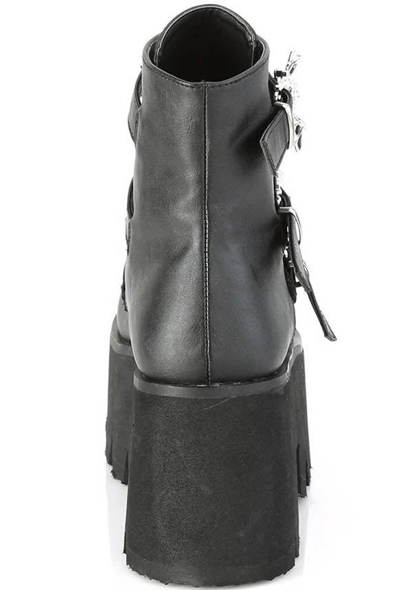 DEMONIA ASHES-55 [Black] | PLATFORM BOOTS [PREORDER] - BOOTS - Detail 2