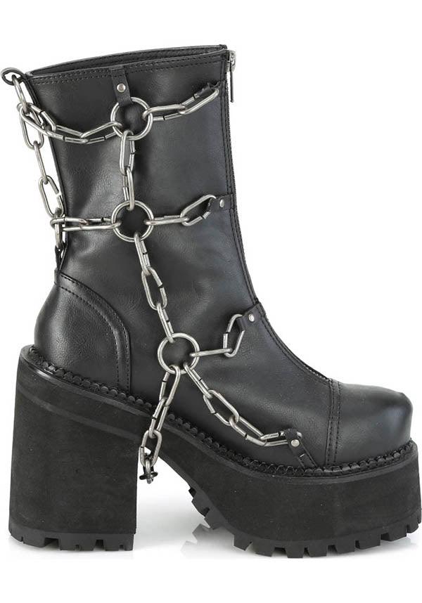 DEMONIA ASSAULT-66 [Black] | BOOTS [PREORDER] - BOOTS - Detail 4