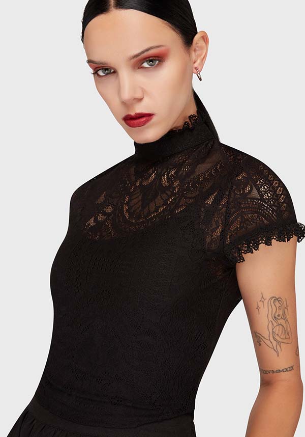 KILLSTAR Ava Lace | CROP TOP - TOPS - Front View