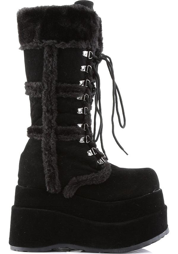 DEMONIA BEAR-202 [Black] | PLATFORM BOOTS [PREORDER] - BOOTS - Detail 4