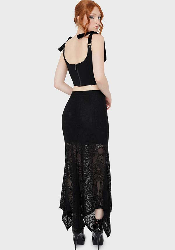KILLSTAR Belladonna Lace | MAXI SKIRT - SKIRTS - Detail 3
