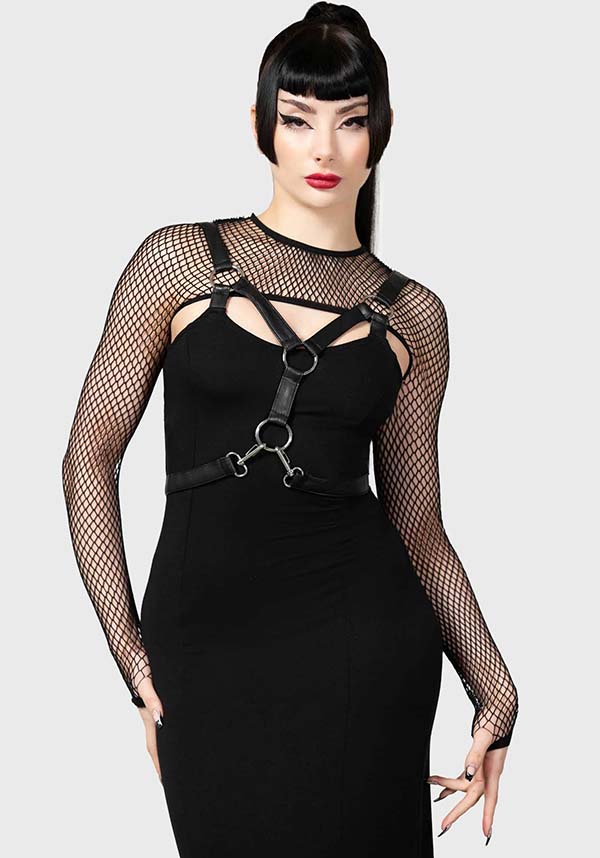 KILLSTAR Bite Me | FISHNET BOLERO - TOPS - Detail 4