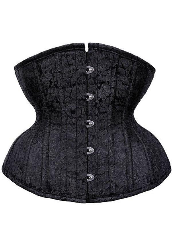 Restyle Black Brocade - Front View
