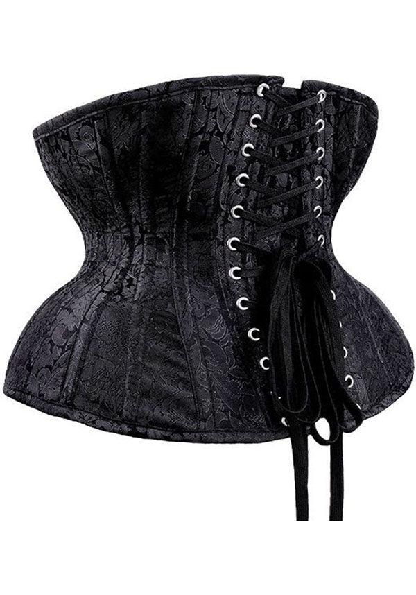 Restyle Black Brocade - Back View