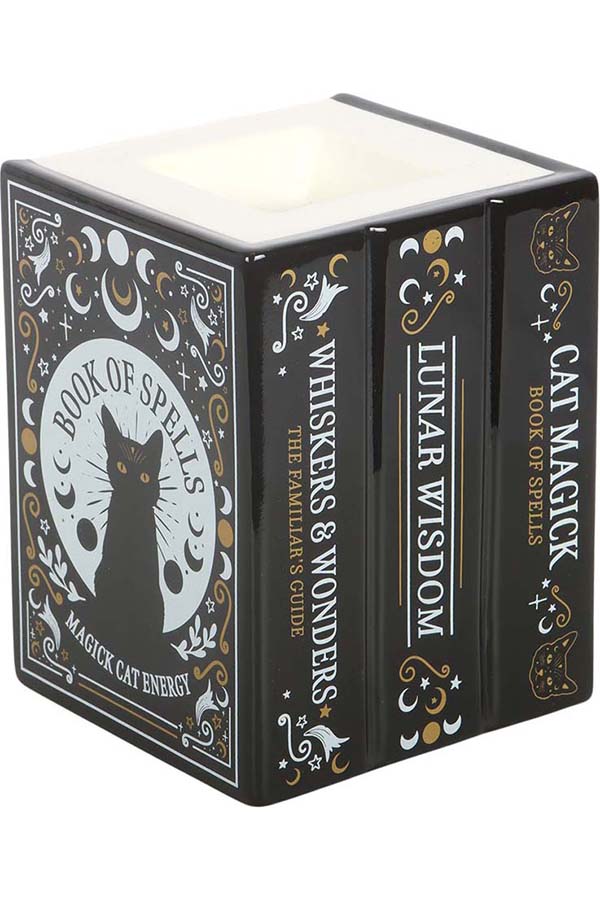 Black Cat Book Of Spells | OIL BURNER AND WAX WARMER