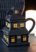 GOTHIC GIFTS Black Haunted House | MUG - Front
