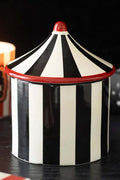 Black Striped Circus Tent | OIL BURNER