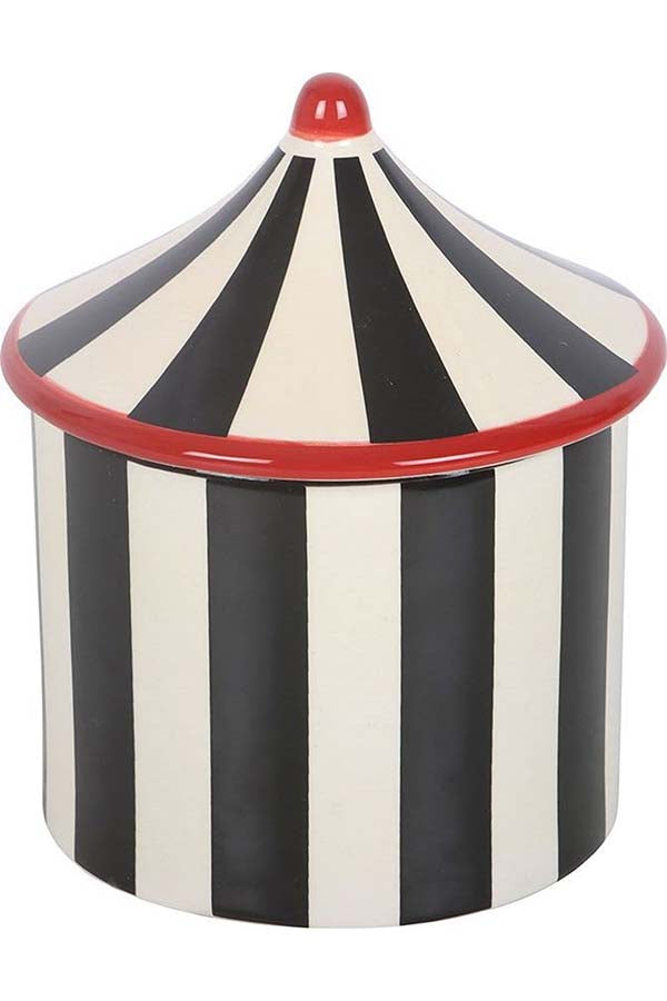 Black Striped Circus Tent | OIL BURNER