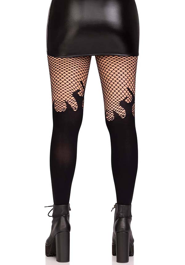 LEG AVENUE Blaze Opaque [Black] | TIGHTS - Detail 3