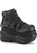 DEMONIA BOXER-13 [Black] | PLATFORMS [PREORDER] - BOOTS - Front View