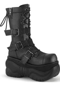 DEMONIA BOXER-230 [Black] | PLATFORM BOOTS [PREORDER] - BOOTS - Front View
