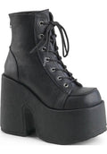 DEMONIA CAMEL-203 [Black] | PLATFORM BOOTS [IN STOCK] - BOOTS - Front View