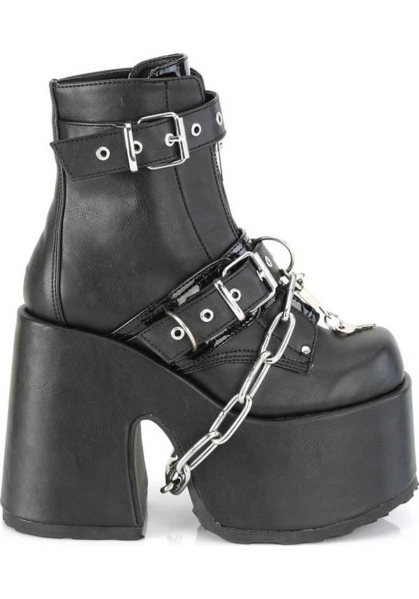 DEMONIA CAMEL-205 [Black] | PLATFORMS [PREORDER] - BOOTS - Detail 4