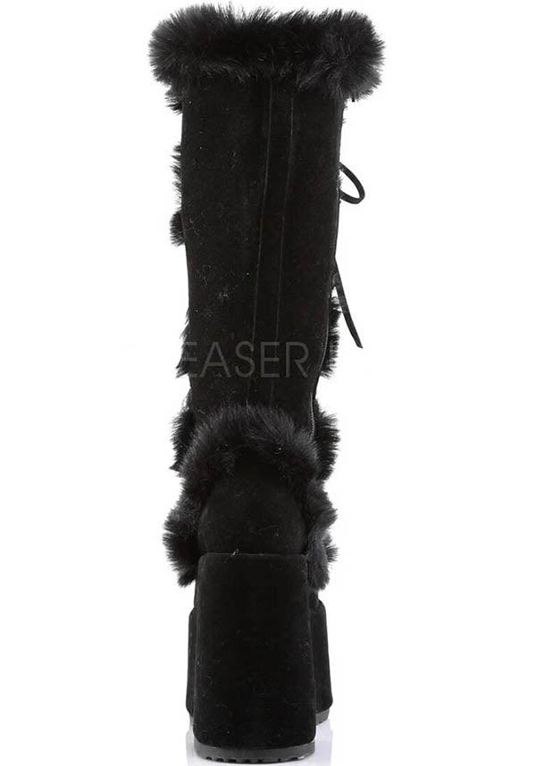 DEMONIA CAMEL-311 [Black] | PLATFORM BOOTS [PREORDER] - BOOTS - Detail 3