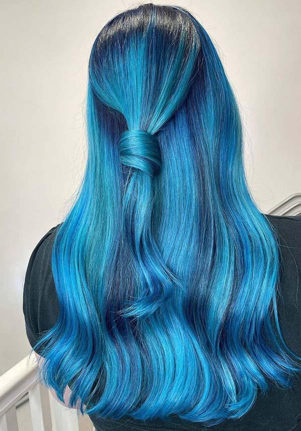 Crazy Color Capri Blue - Back View