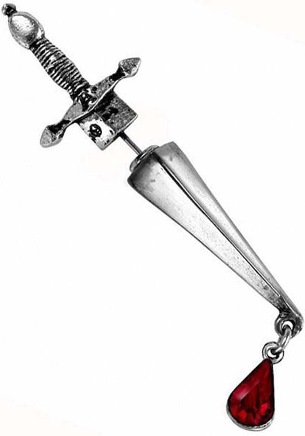 ALCHEMY GOTHIC Cesare's Veto | Stud EARRING - Front