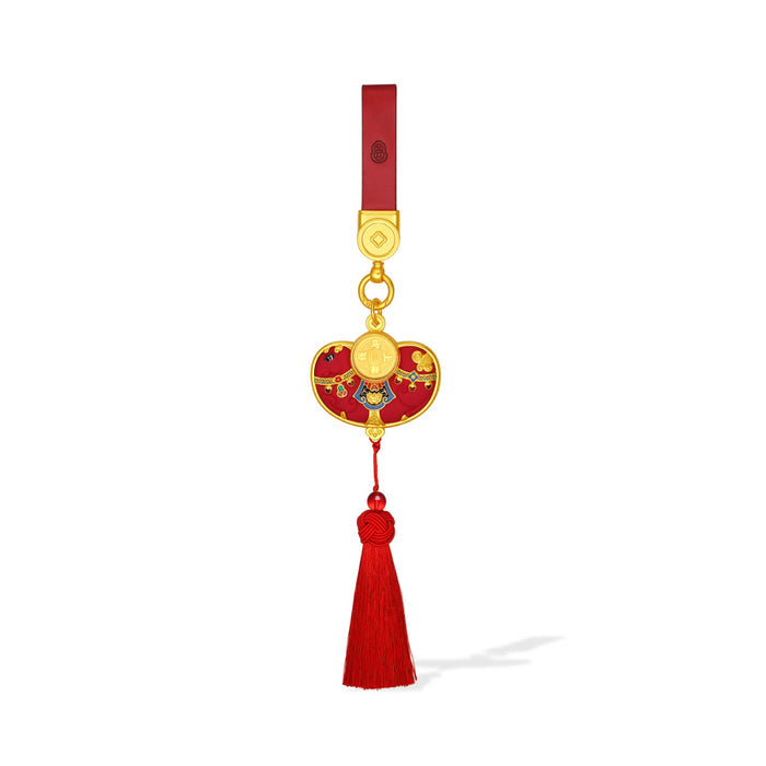 "Chinese Culture Collection - Dan Qing" 999 24K Gold Keychain Coin Ruyi 0.006g A2536253