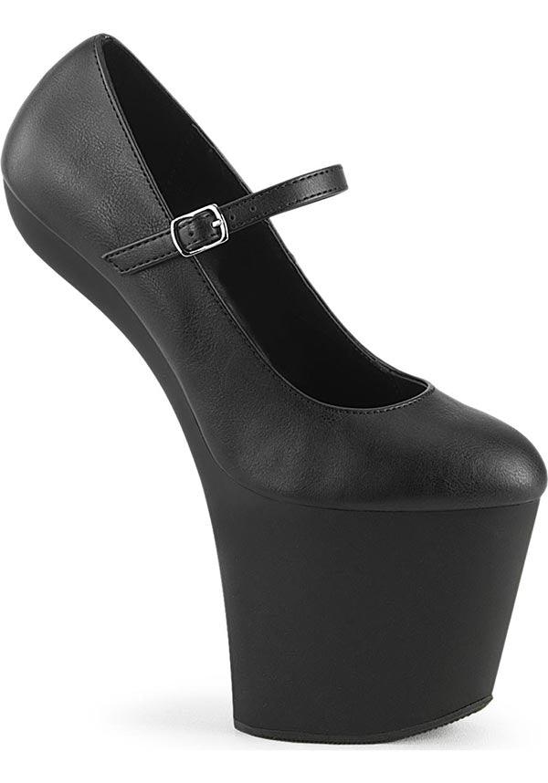 Pleaser CRAZE-880 [Black Faux] - Front View