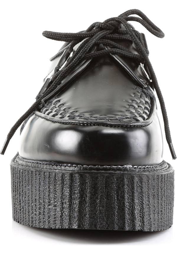 DEMONIA CREEPER-402 [Black] | CREEPERS [PREORDER] - SHOES - Back View