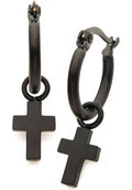 Cross [Matte Black] | EARRINGS*