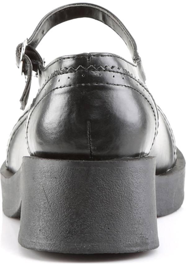 DEMONIA CRUX-07 [Black] | MARY JANES [PREORDER] - FLATS - Detail 3