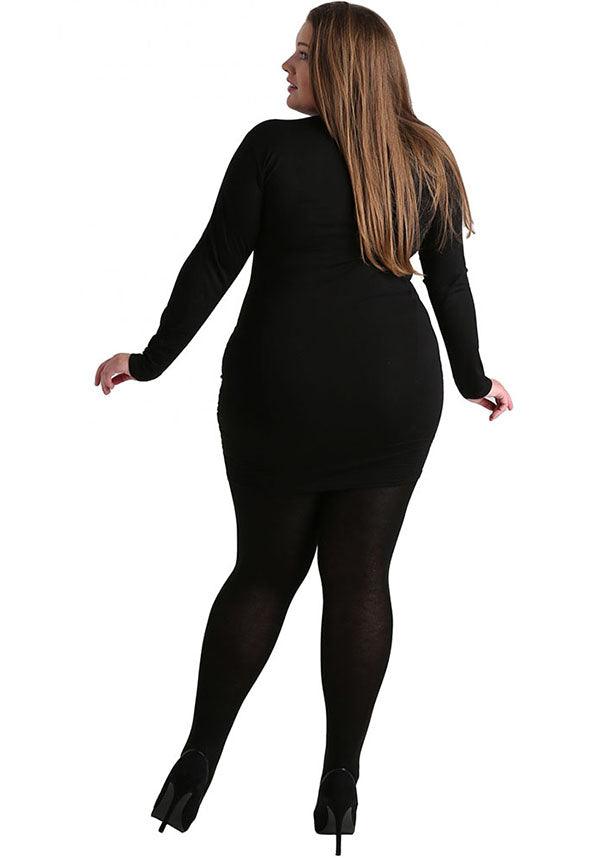 Pamela Mann Curvy Super-Stretch Black 50 Denier - Close Up