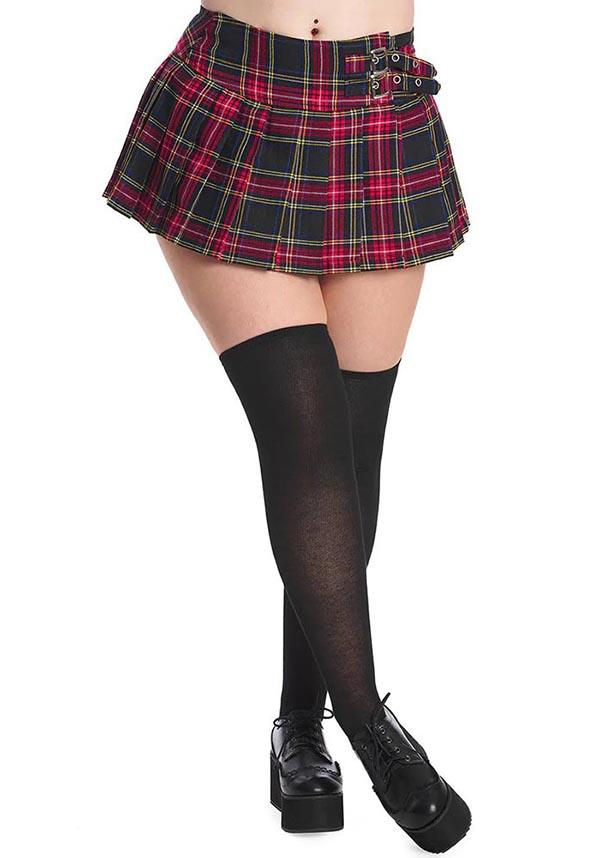 BANNED ALTERNATIVE Darkdoll [Black Tartan] | MINI SKIRT - Detail 2