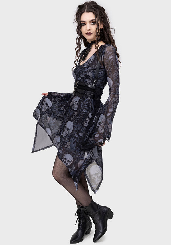 KILLSTAR Death's Head | SKATER DRESS - DRESSES - Detail 4