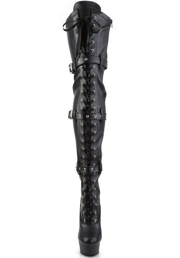 Pleaser DELIGHT-3028 [Black] - Back View