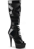 Pleaser DELIGHT-600-49 [Patent Black] - Front View