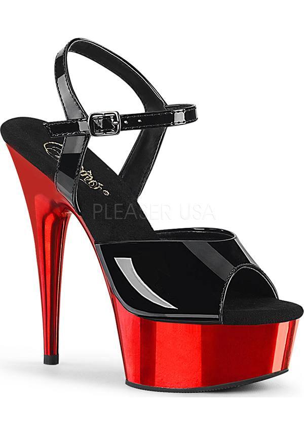 Pleaser DELIGHT-609 [Patent Black/Red] - Product Image