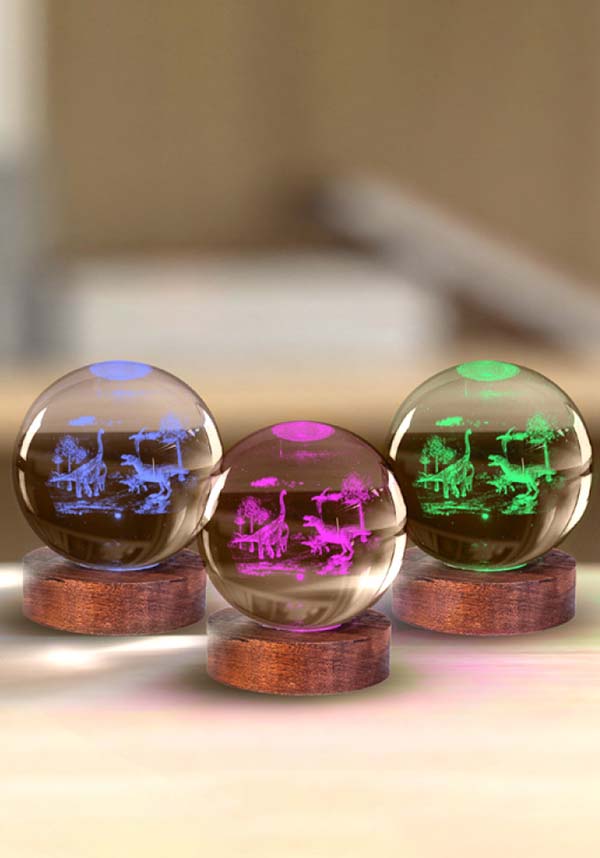 HOMEWARES Dino Land 3D Crystal Ball | LAMP - Detail 3