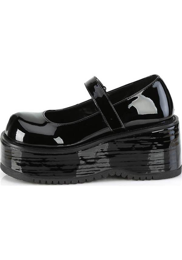 DEMONIA DOLLIE-01 [Black Patent] | PLATFORMS [PREORDER] - FLATS - Detail 2